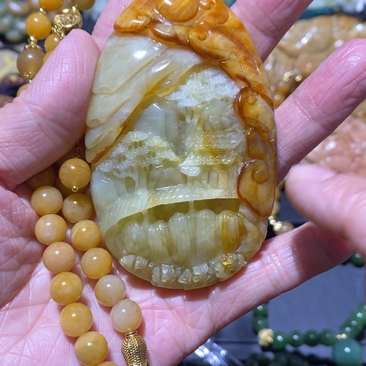 岫玉岫玉吊坠未镶嵌