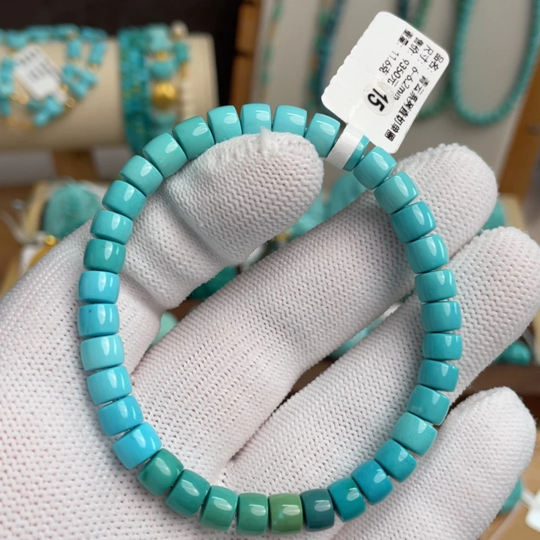 未镶嵌绿松石精品渐变直切单圈卡6-6.2