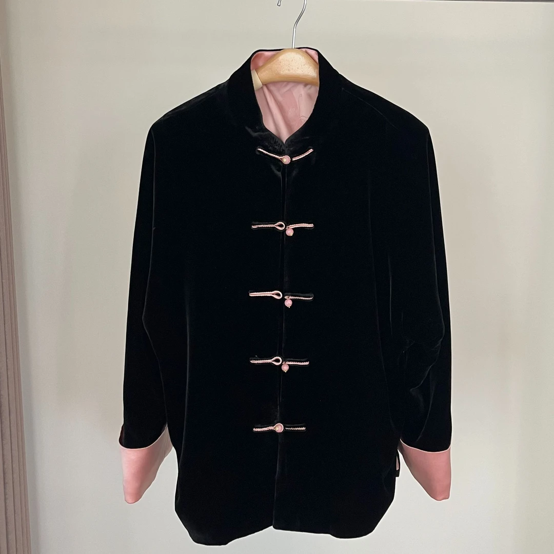 『向晚』新中式桑蚕丝国风宽松气质上衣DHSW3726