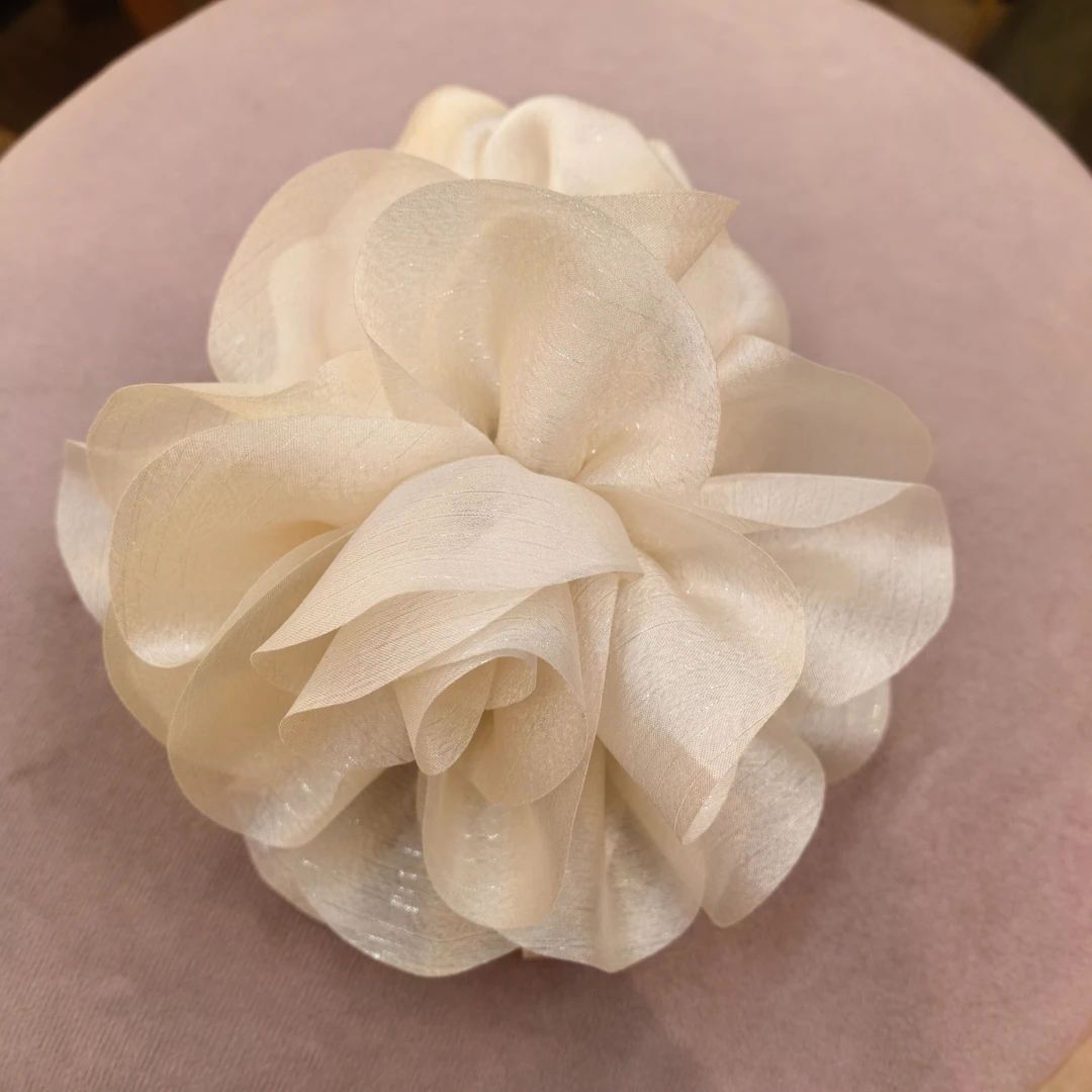 E760米色闪闪大花朵肠圈