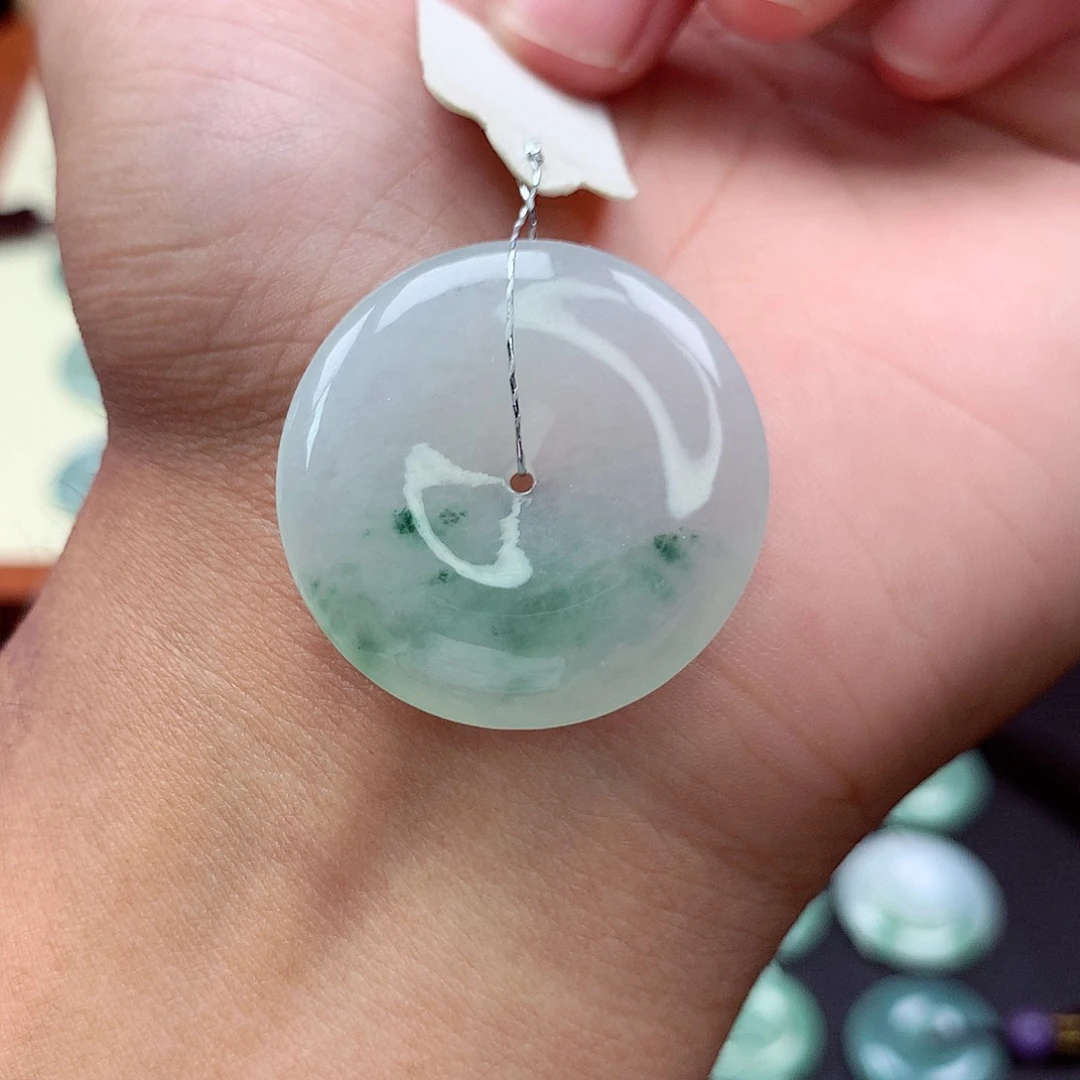 翡翠未镶嵌颈饰62 尺寸29.6-5.8