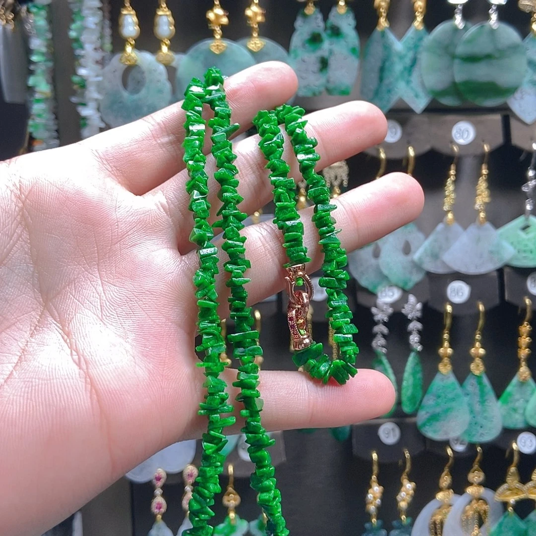 翡翠未镶嵌耳饰翡翠