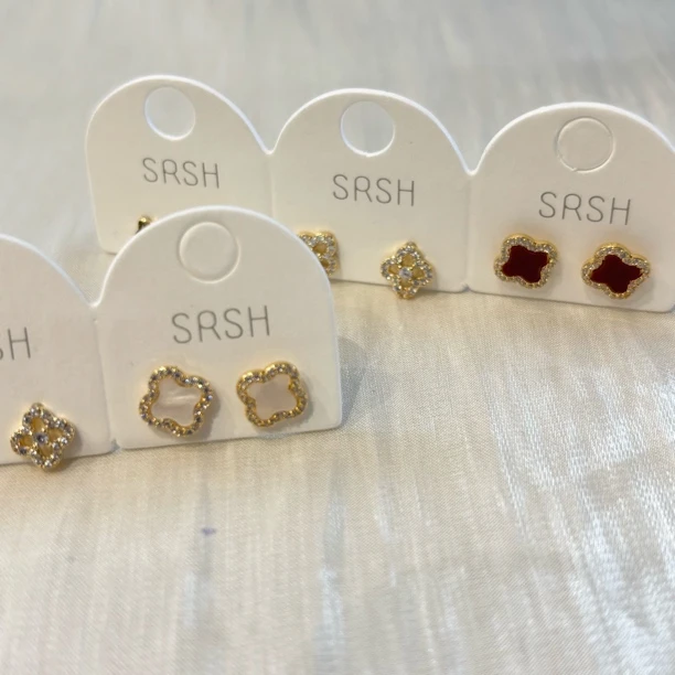 合金亚克力耳饰 新疆包邮-S1867#耳钉组合三对