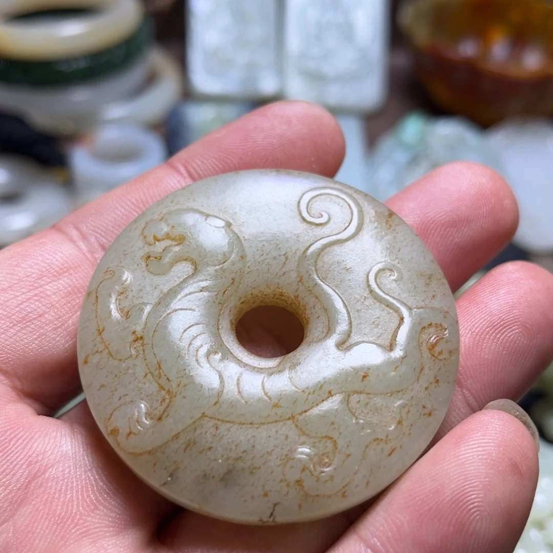 和田玉未镶嵌挂件