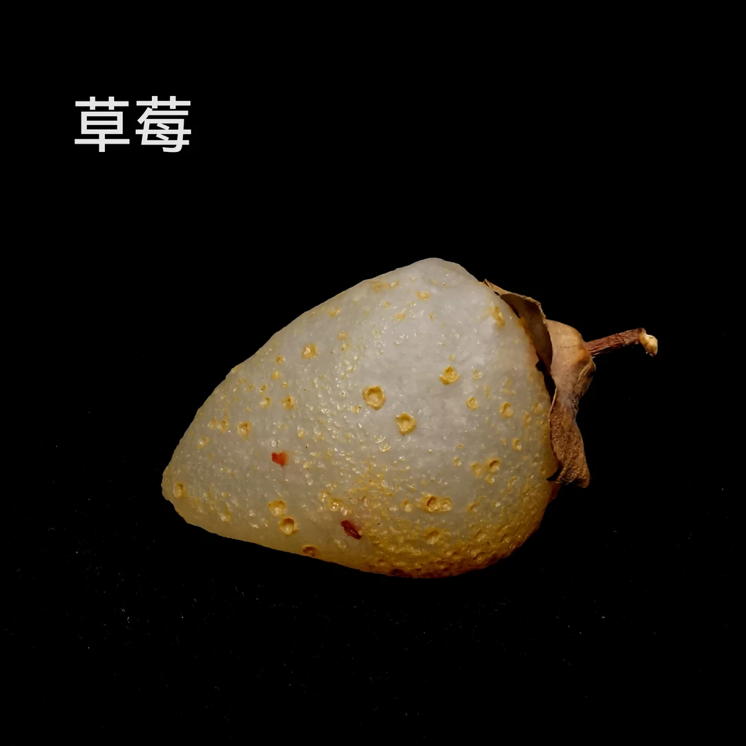 【草莓】戈壁石。未熟的青涩，终将在时光中酿成蜜。