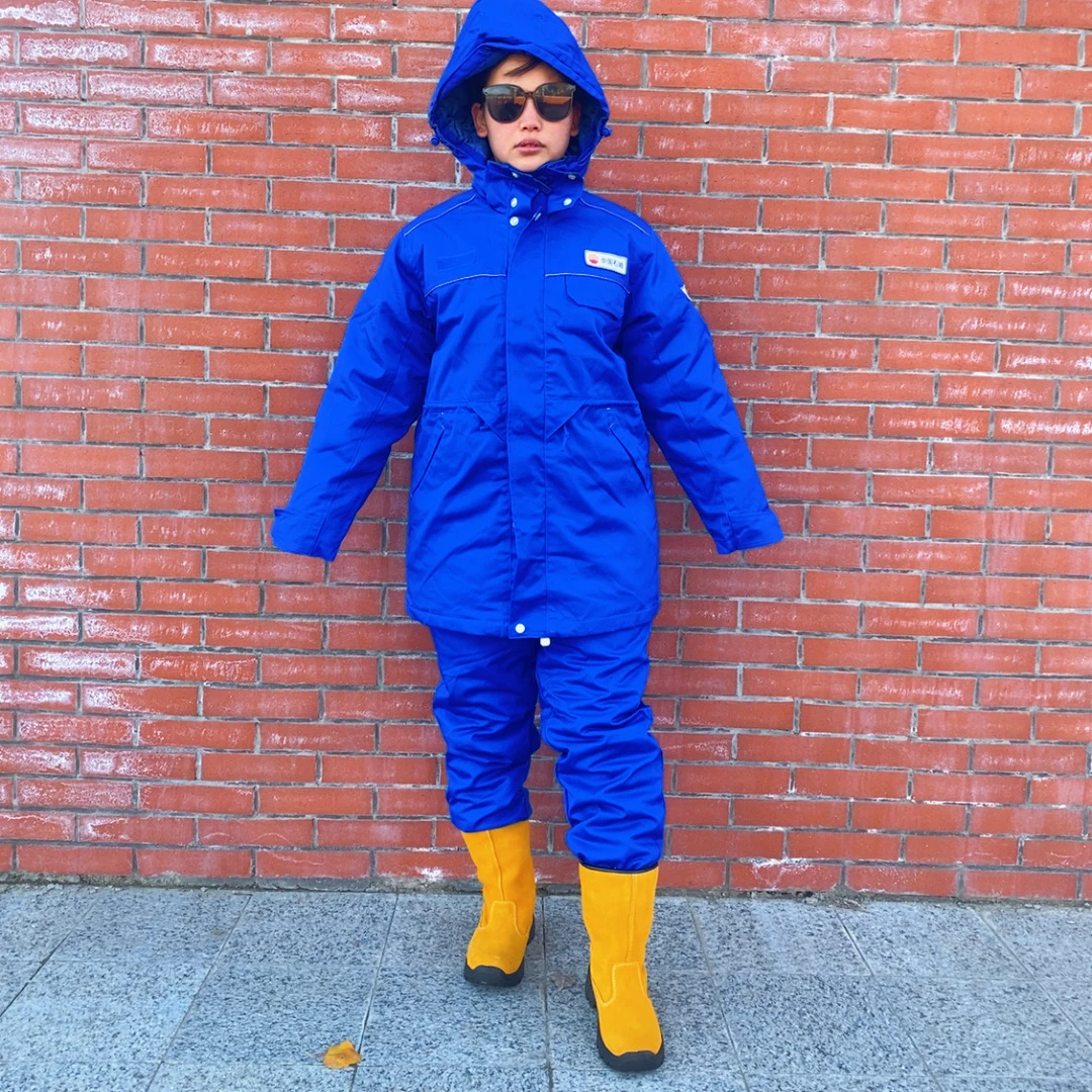 石油新款防静电加厚棉服棉裤套装