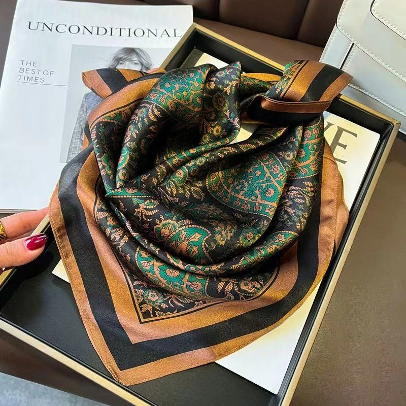 SFJ-001[孤帆远影]方条丝巾女时尚百搭纱巾洋气围巾(70X70cm)