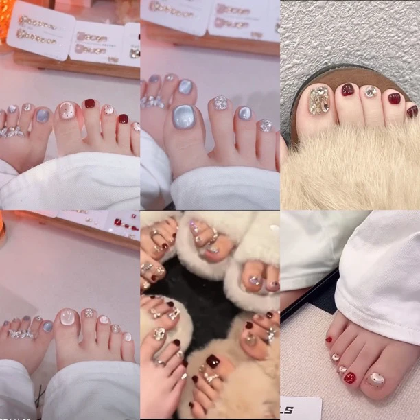 新款脚甲合集--纯手工穿戴甲14片装