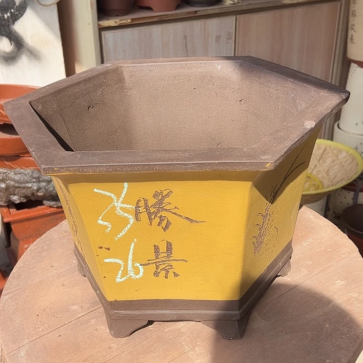 紫砂花盆透气花盆