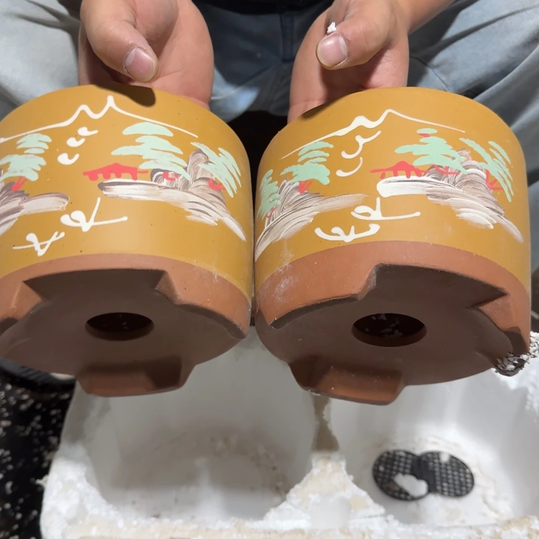 紫砂花盆瑕疵是我最