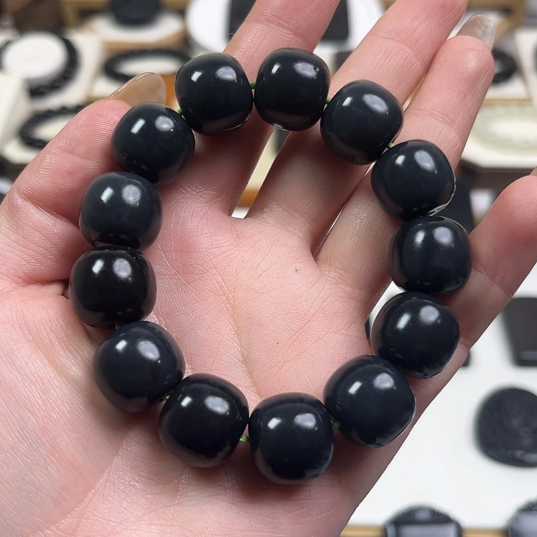 和田玉（墨玉）未镶嵌颈饰卡15➕老型福利