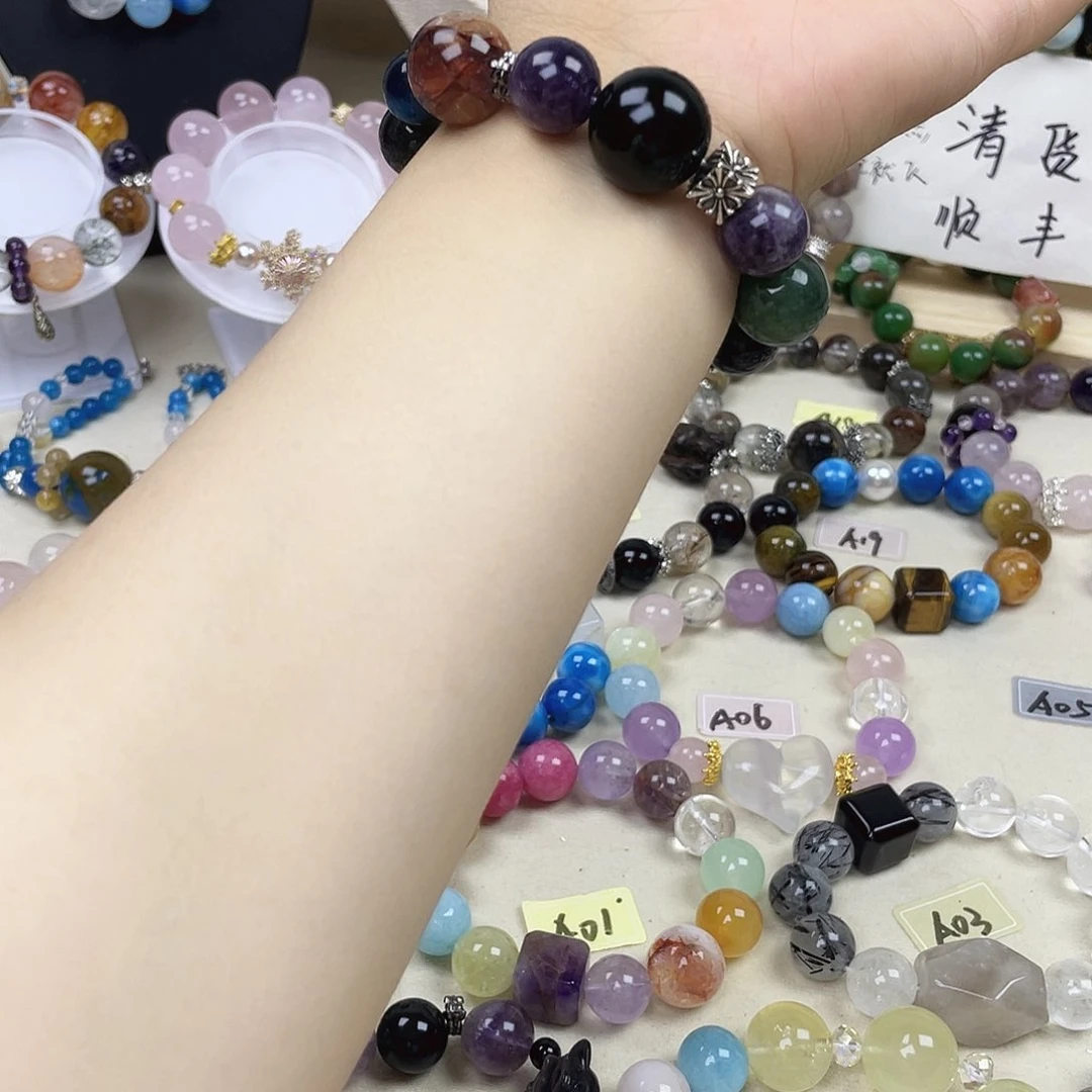 水晶手链银S925镶嵌