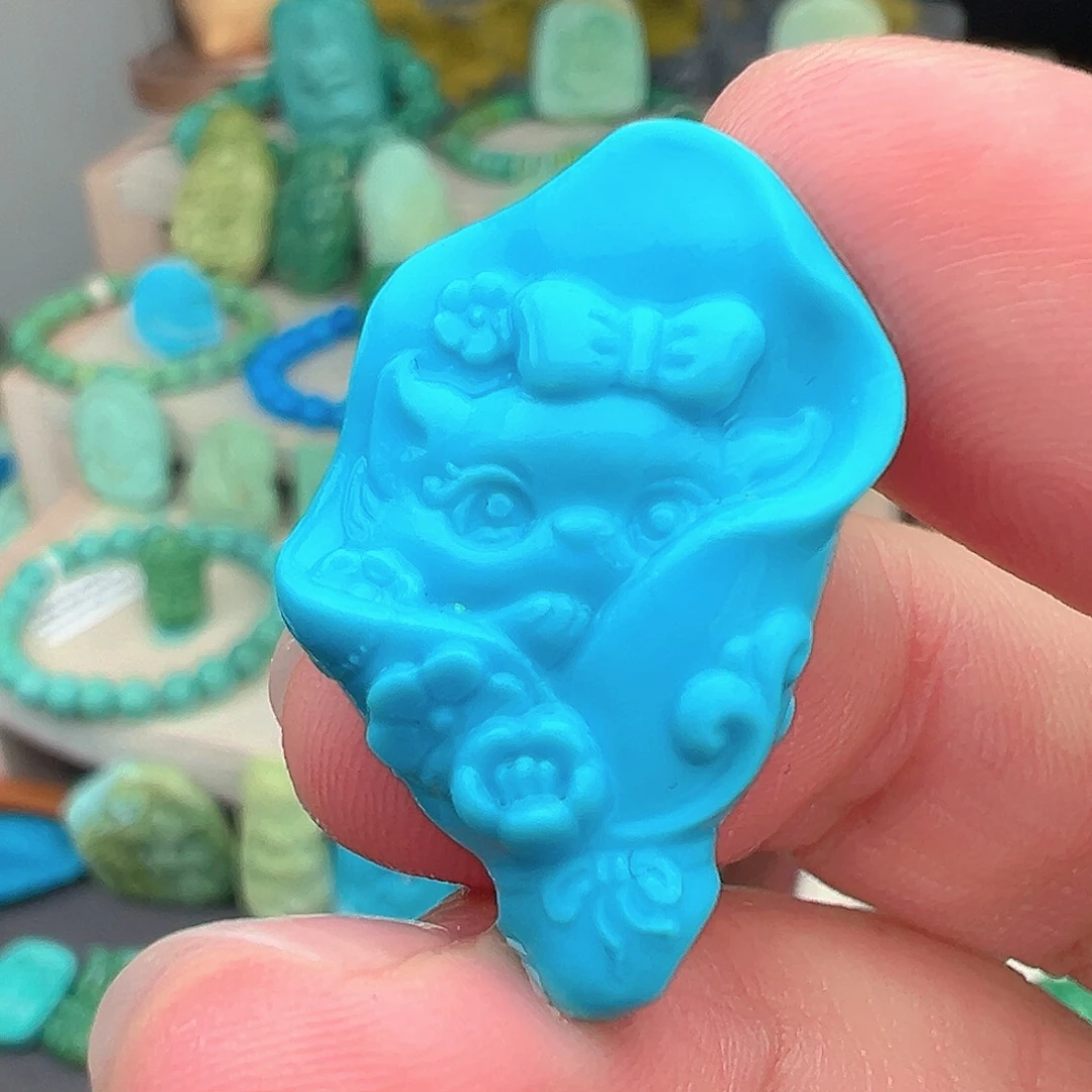 绿松石未镶嵌主播万珍