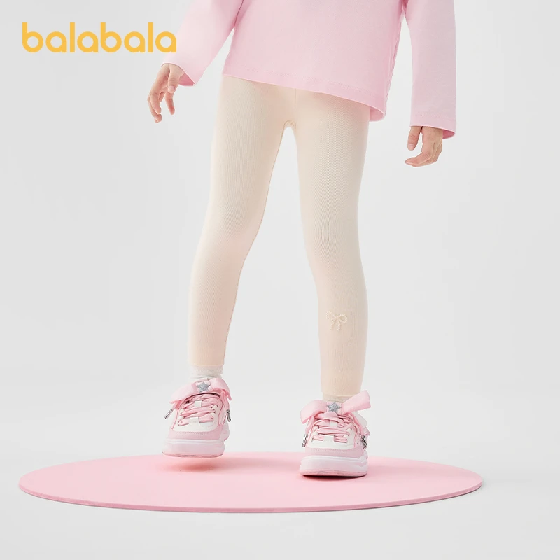 巴拉巴拉童装女童打底裤2025春装宝宝儿童长裤小童中大童印花裤子