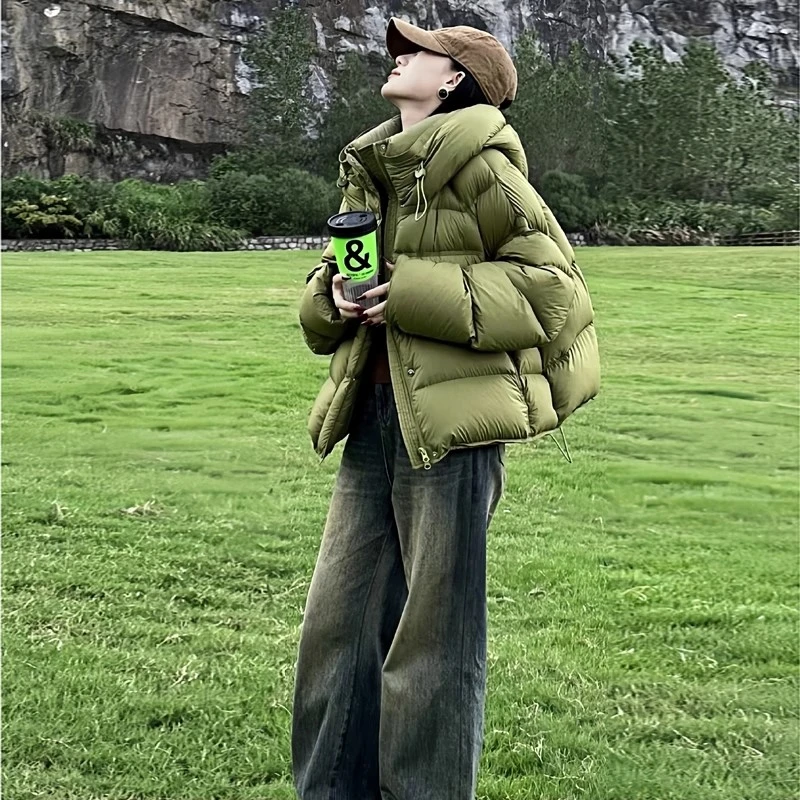 迪卡侬贵宾棉袄女款2025新款棉衣短款冬季加厚穿搭外套超好看小个