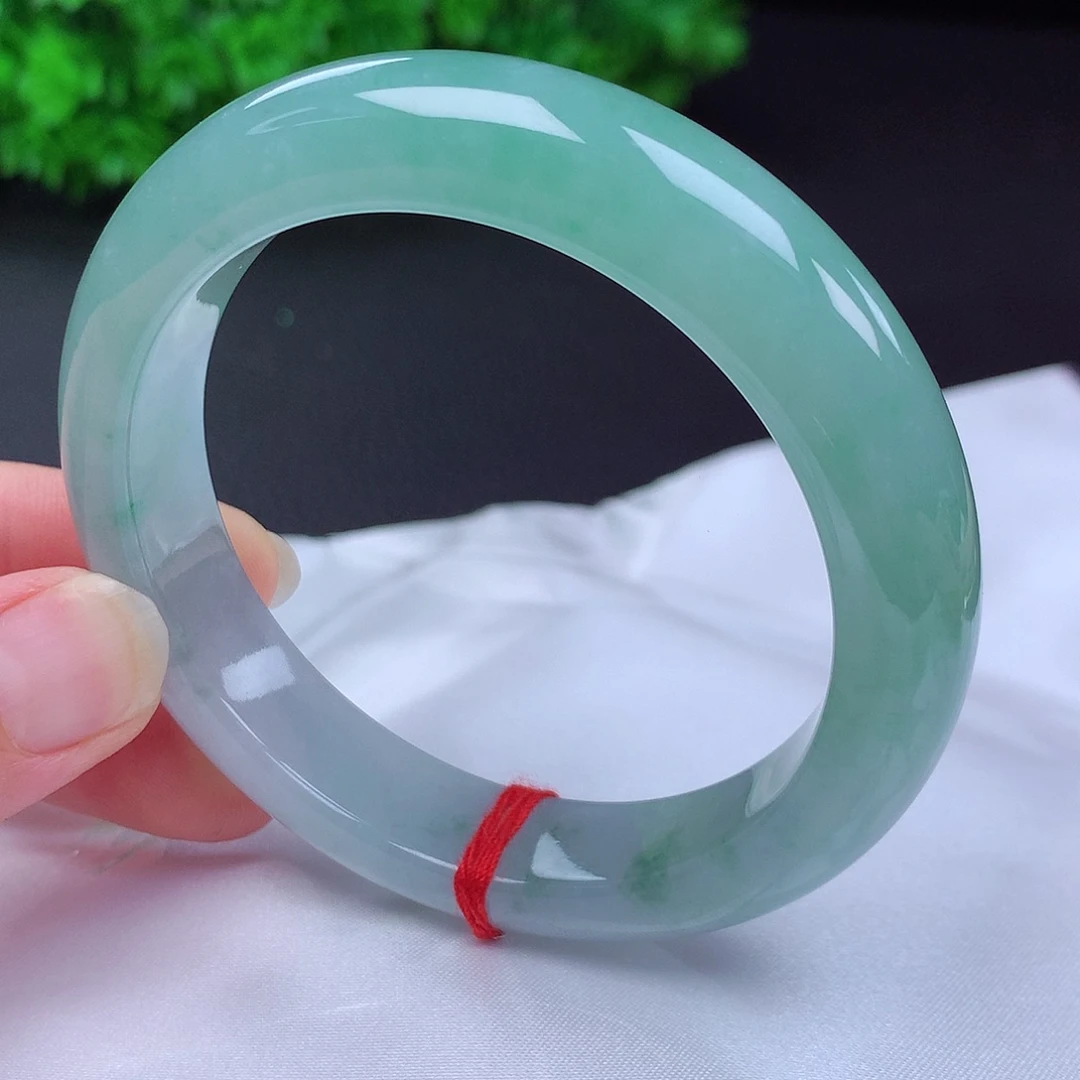 翡翠未镶嵌手镯58圈口681213