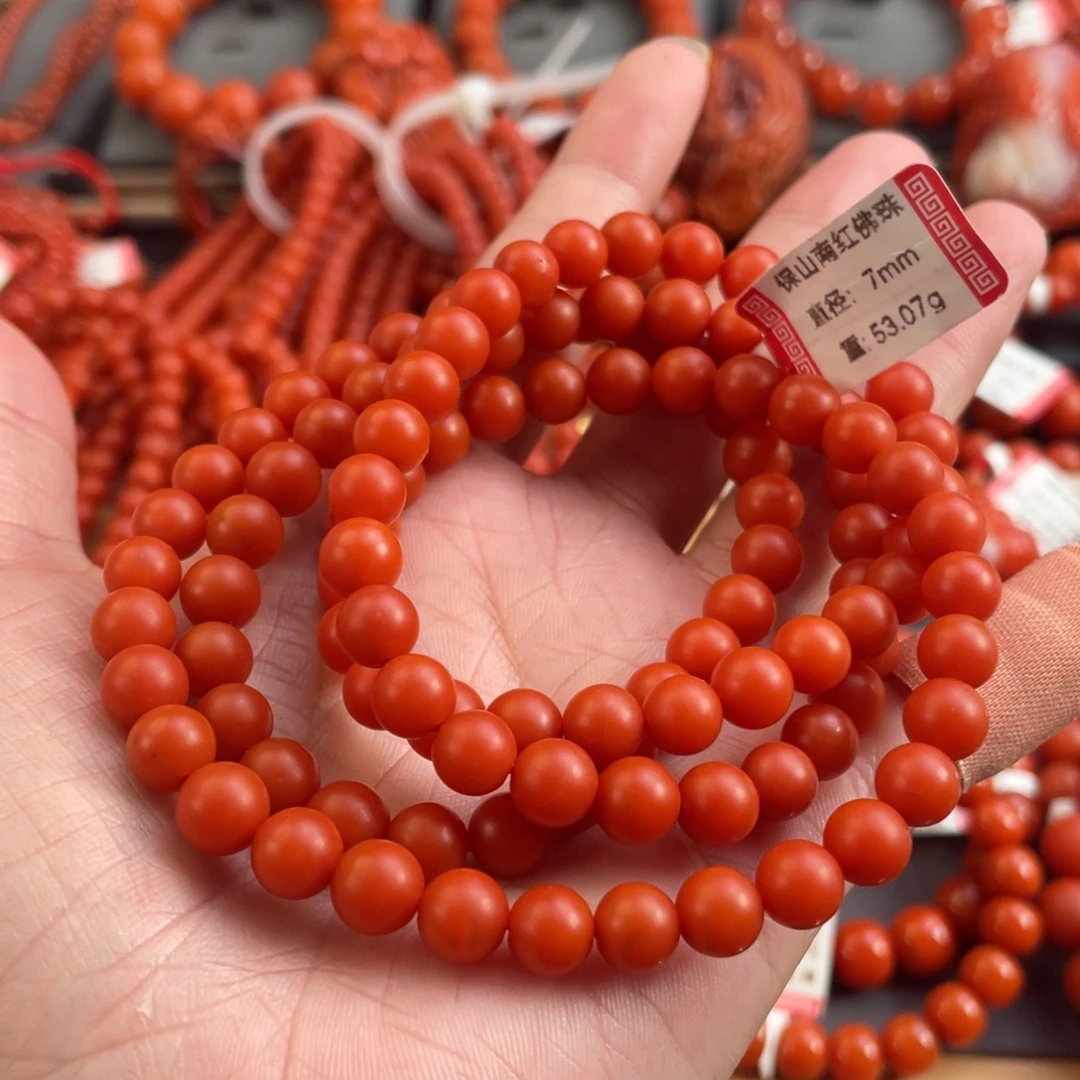 P***r未镶嵌多圈南红玛瑙