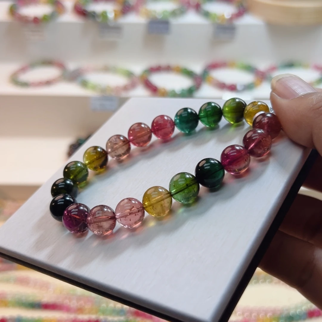 碧玺未镶嵌手链碧玺