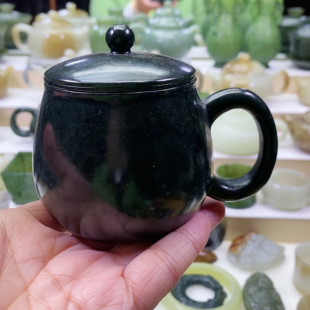 和田玉茶杯未镶嵌