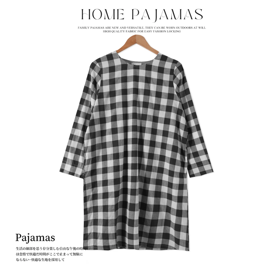 春夏款女士纯棉家居服长袖宽松款休闲百搭BB0093亲肤舒适