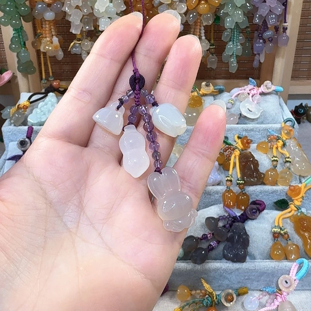 玛瑙/玉髓车挂未镶嵌