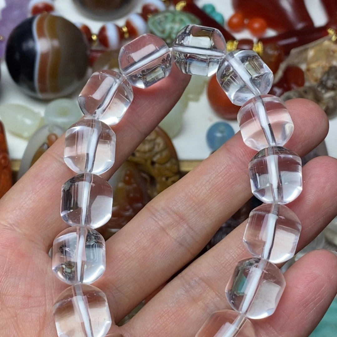 颈饰紫晶未镶嵌水晶