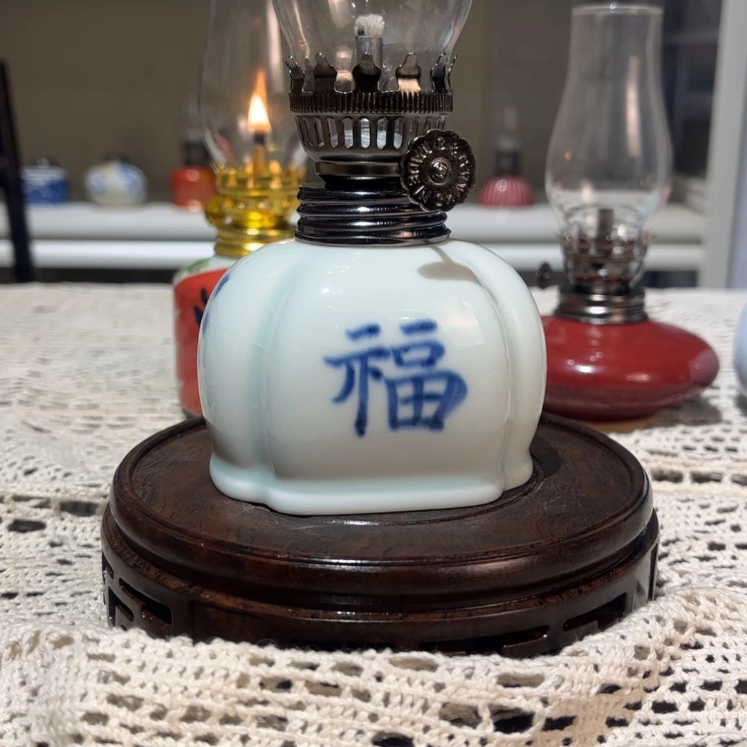 摆件景德镇陶瓷香薰灯