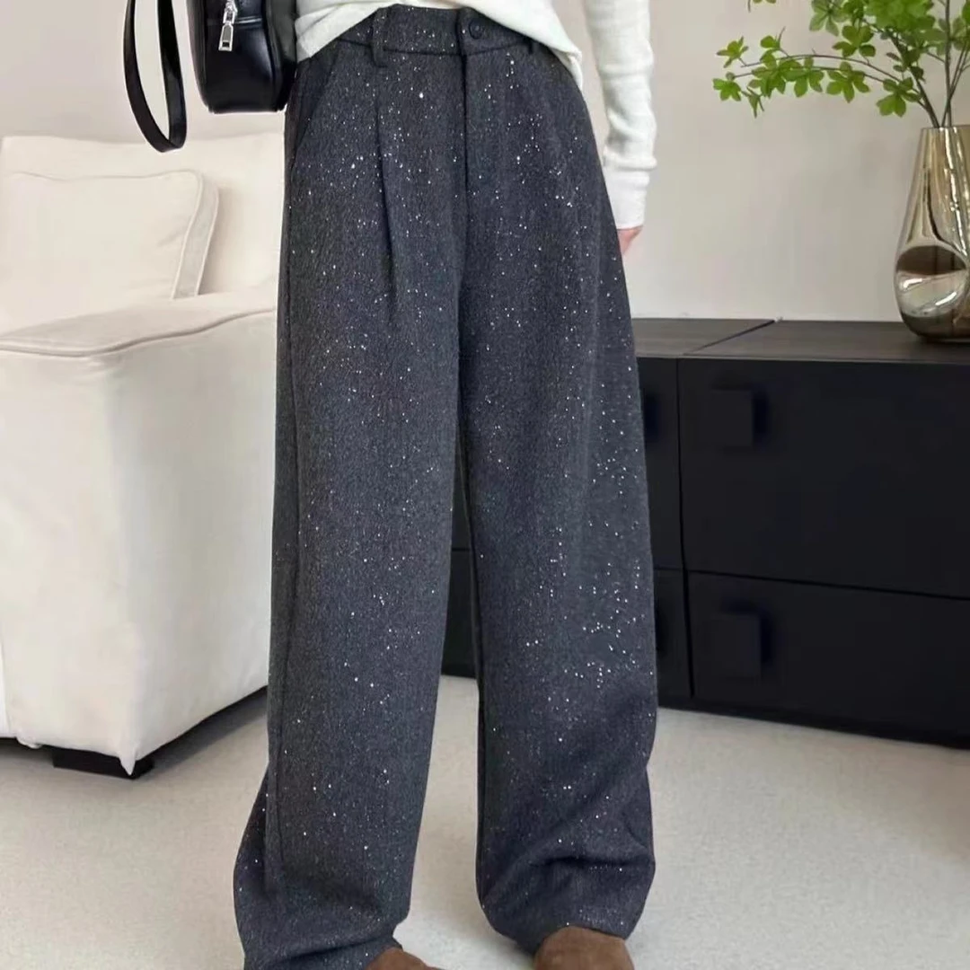 【星空裤】CK236890百搭亮片女款裤子107cm