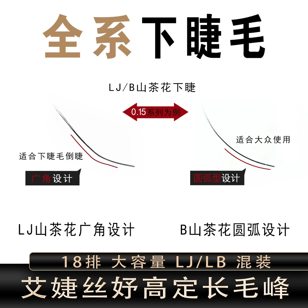 AIJIESIYU/艾婕丝妤下睫毛全系全家福混合装柔软轻盈高品质日系