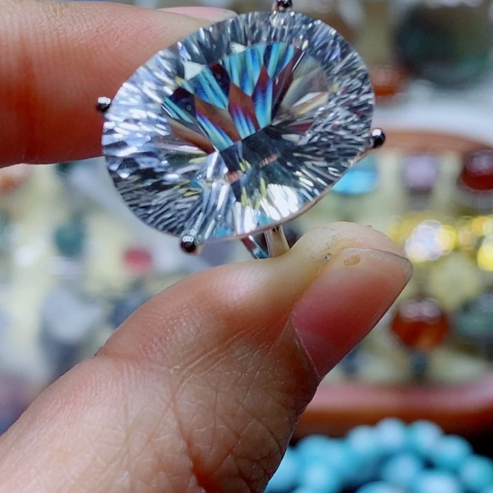 水晶戒指未镶嵌水晶