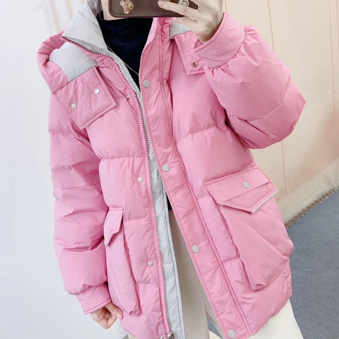 112时尚休闲韩版百搭短款连帽羽绒服Y5112/GP