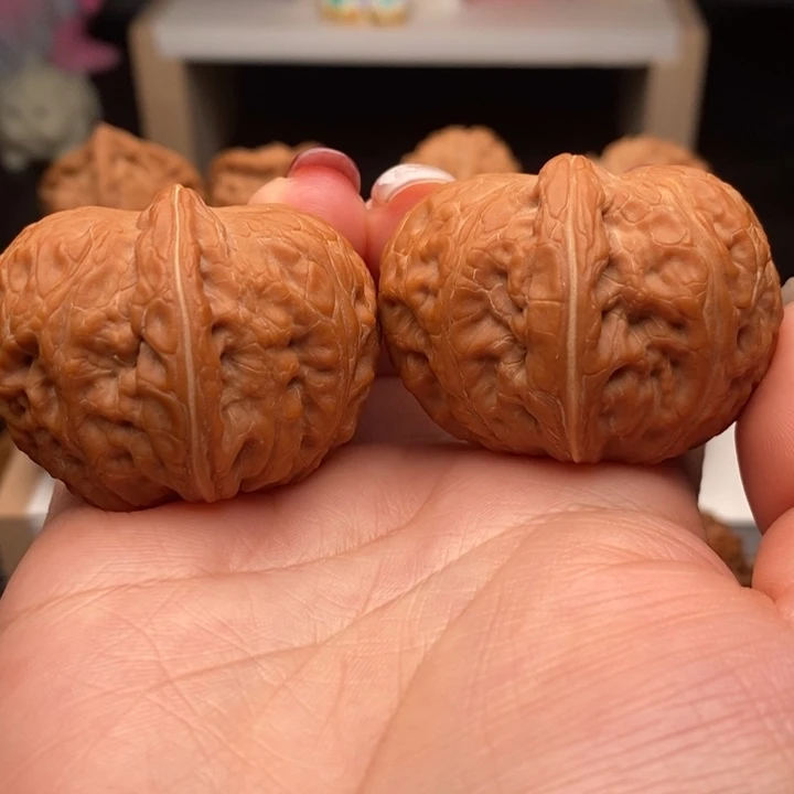 逍***仙文玩核桃把件元宝