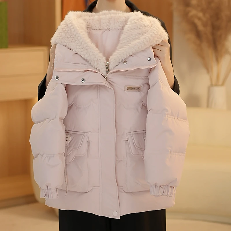 女童假两件加厚棉服2025冬装新款洋气儿童女孩时尚棉衣MF-20213