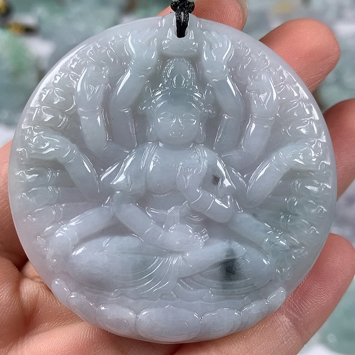 颈饰未镶嵌翡翠千手观音福利