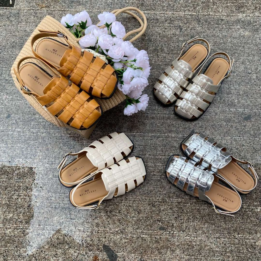 包头低帮罗马鞋法式镂空外穿凉拖鞋复古新中式时尚百搭韩版软底