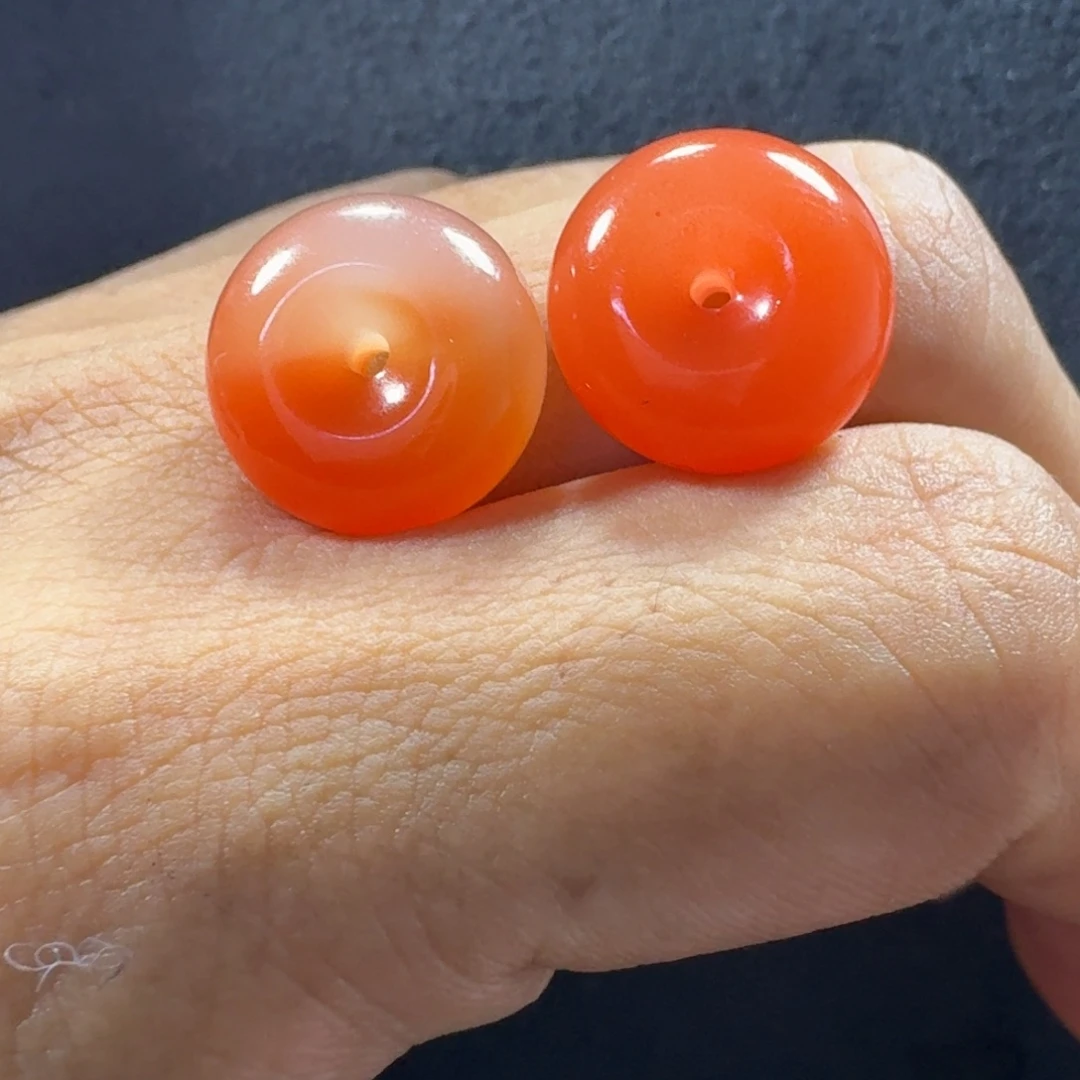 南红玛瑙未镶嵌平安扣尺寸14 +