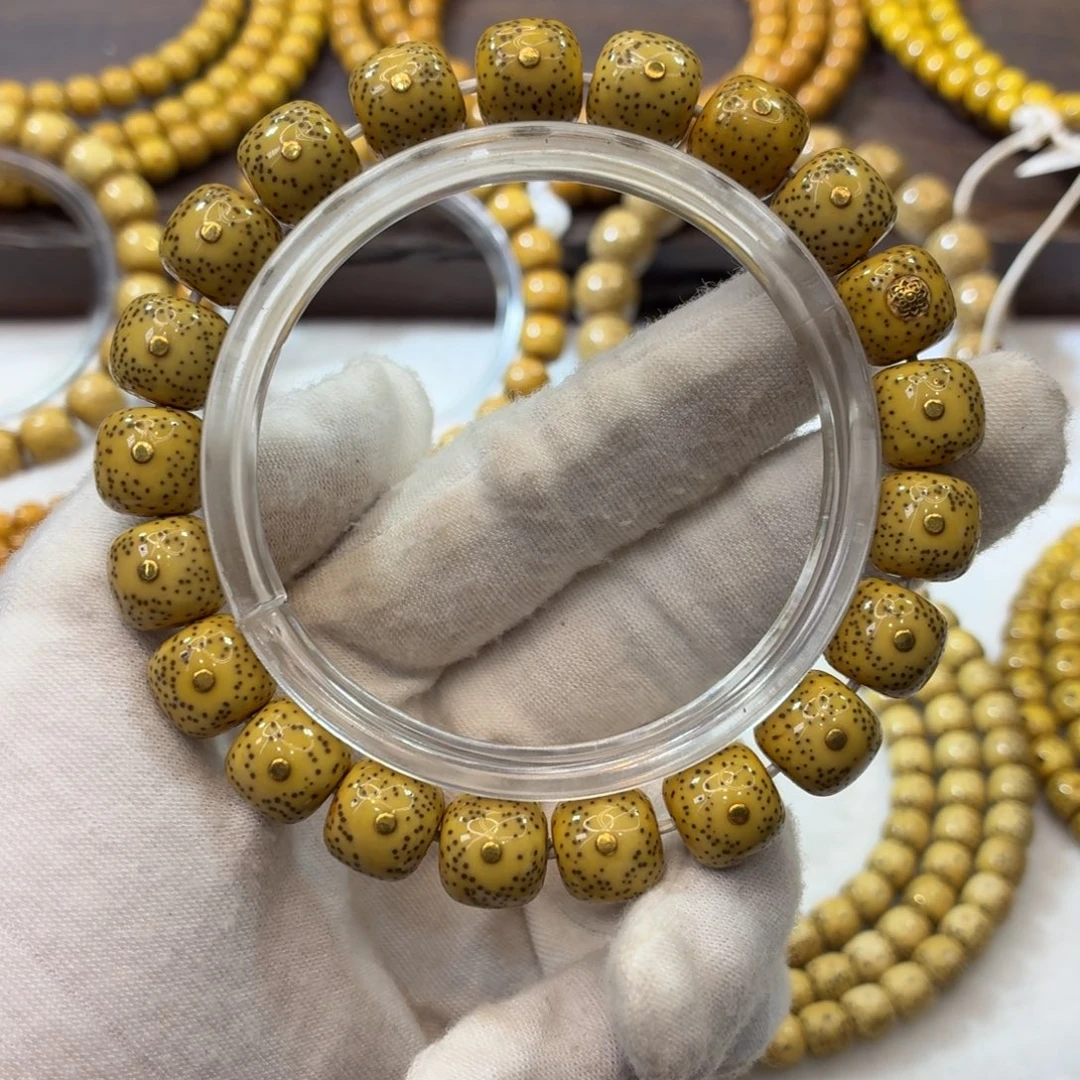 星月菩提吊坠11x10正月双小留白镶嵌款