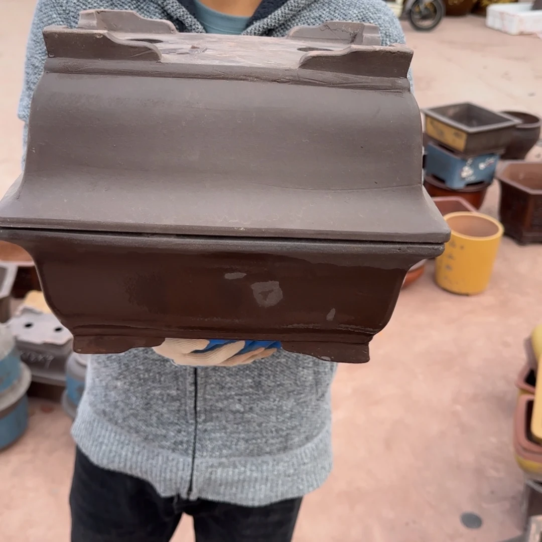 紫砂花盆口径26.18.10口径