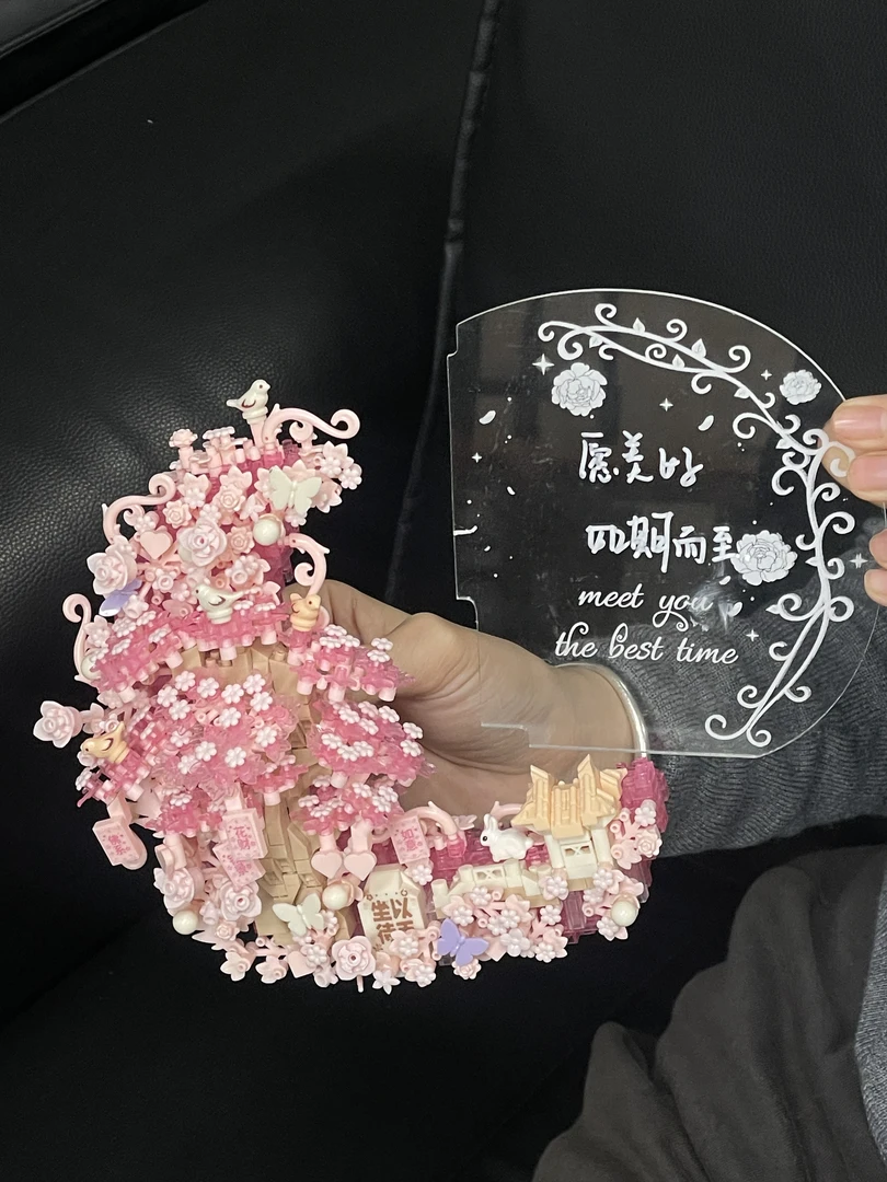 【雅拼】永生花积木花颗粒拼装模型立体颜值摆件女生520情人节礼物