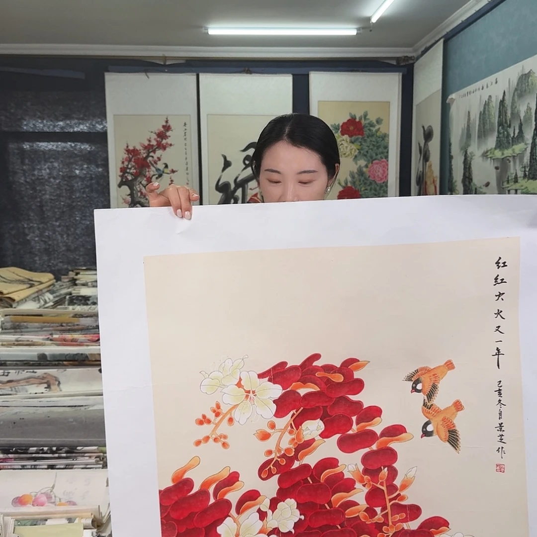 纯手绘国画作品作品