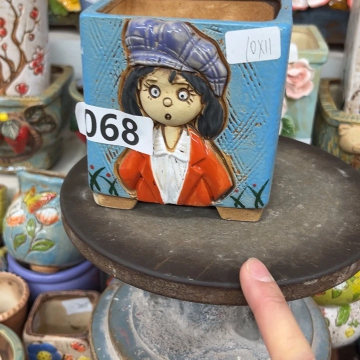 紫砂花盆粗陶材质多肉花盆