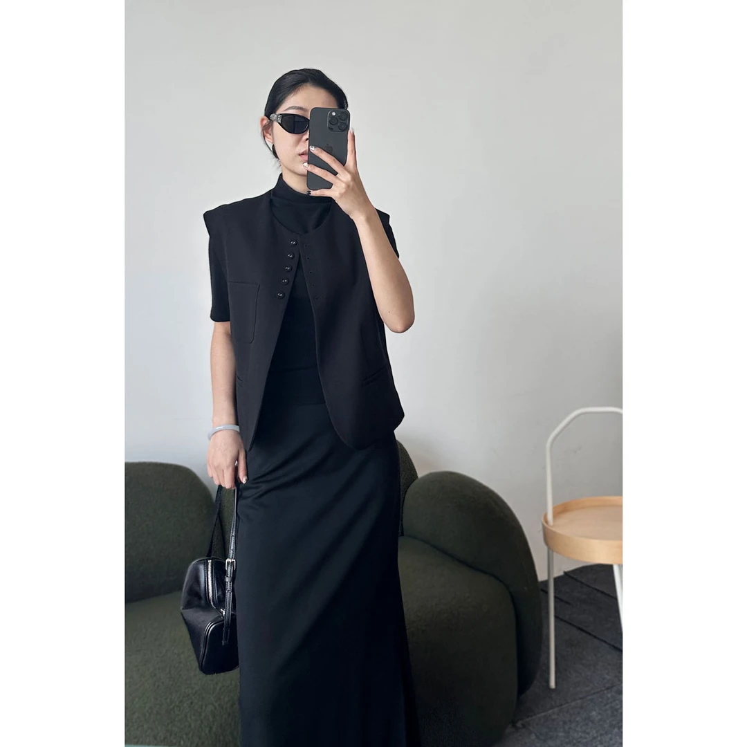 轻柔软糯 恒温女士啤酒领五分袖 23362