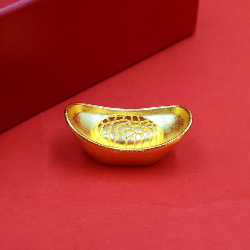 实心元宝茶桌迷你聚宝盆压缸压盆配饰装饰品创意家居新中式摆件
