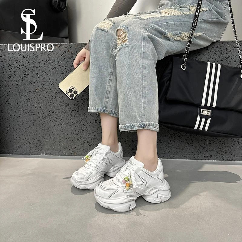 【意式LOUISPRO】厚底老爹鞋松糕鞋运动休闲鞋时尚百搭显高显瘦女士