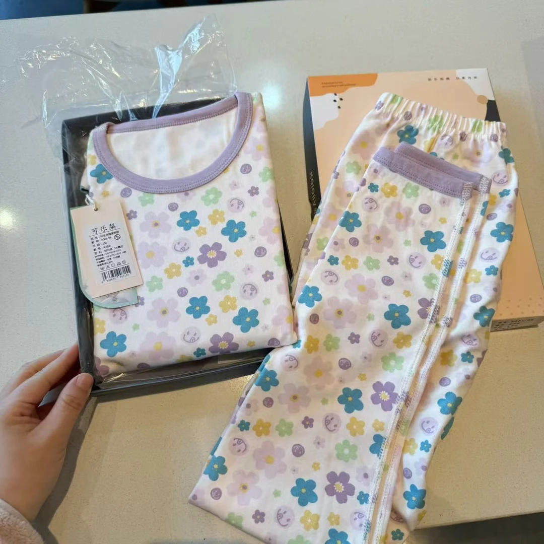 泡妈童装  2024秋季儿童男童女童冬季家居服9001-96