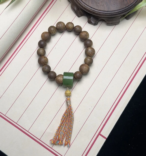 【乐小福珠宝】18k金和田玉手串多样性发货