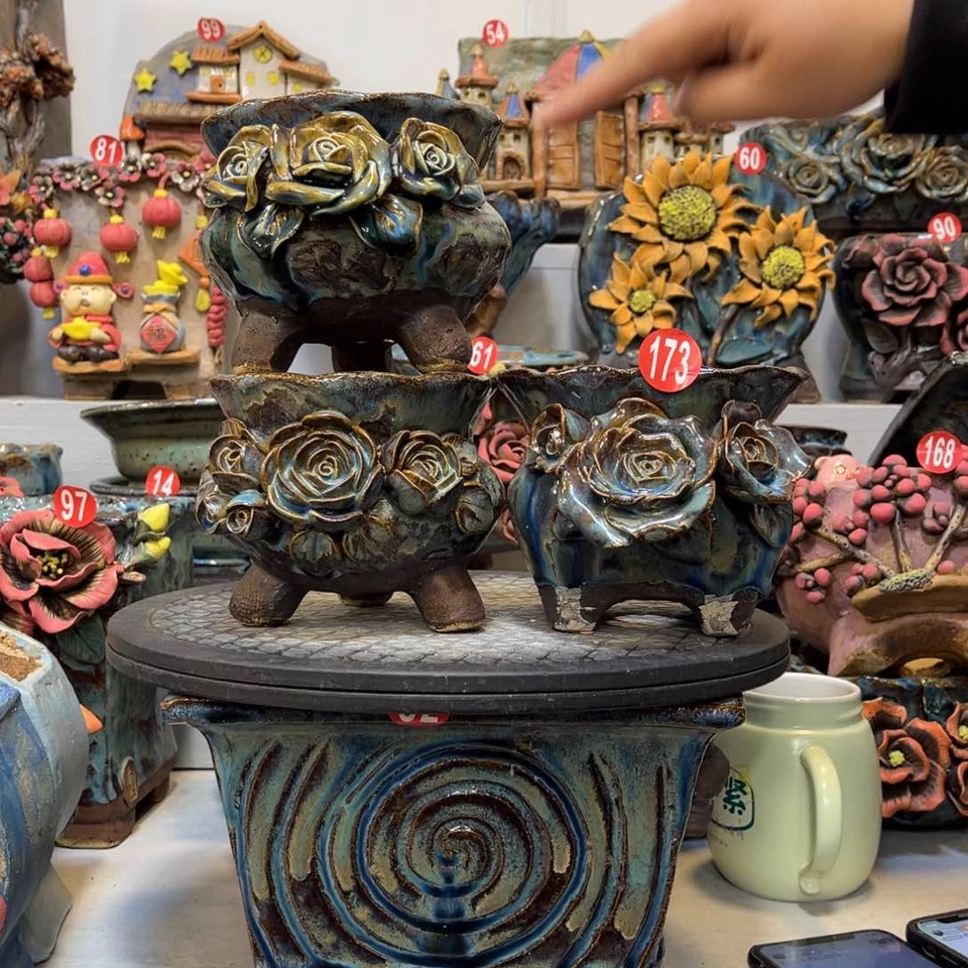 陶瓷美**量173 号陶然花盆