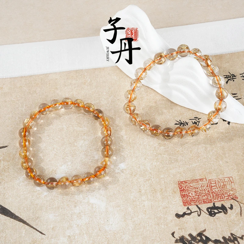 【子丹晶缘】金发晶单圈手串8mm（多样性/发其一）C3-551