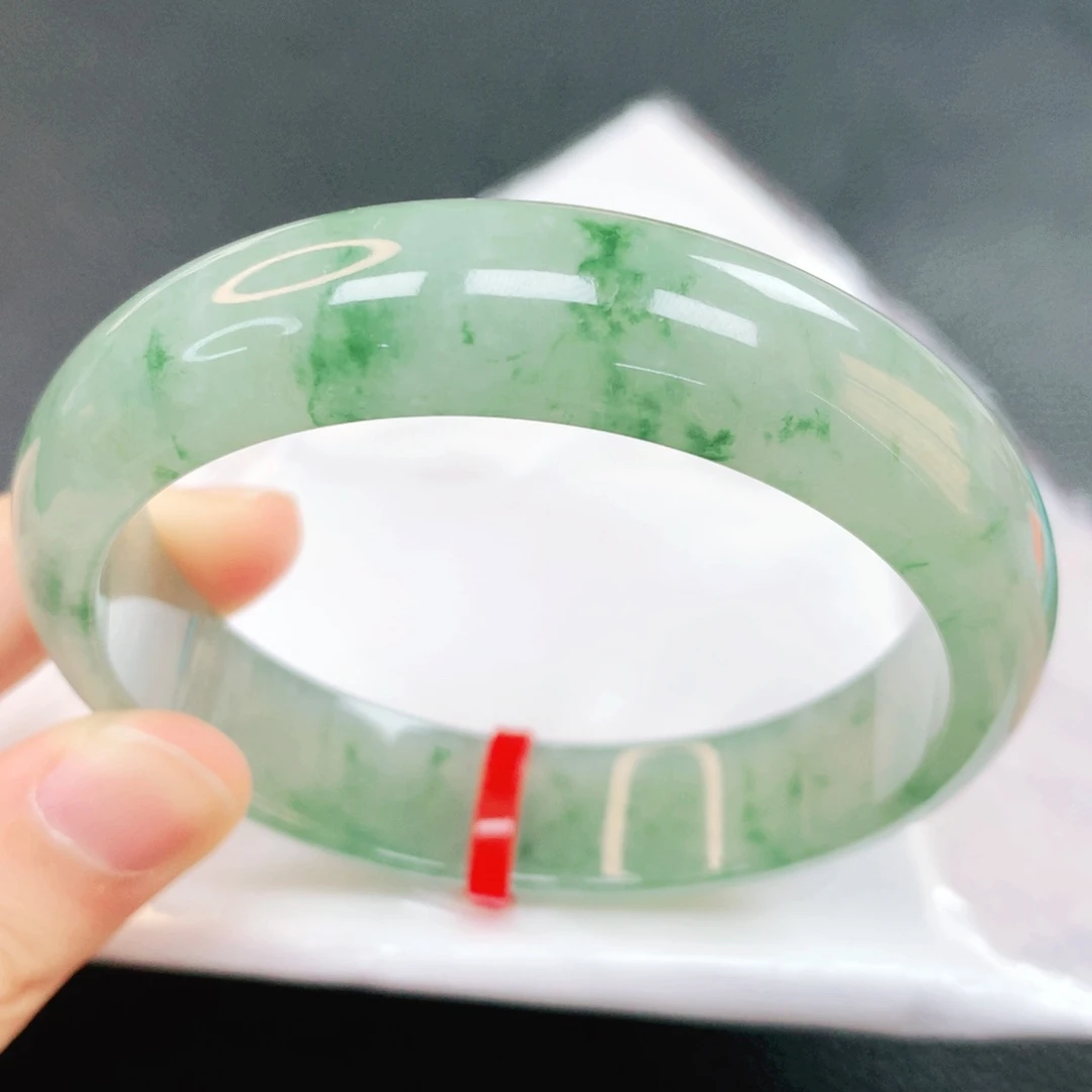 翡翠未镶嵌手镯58圈口