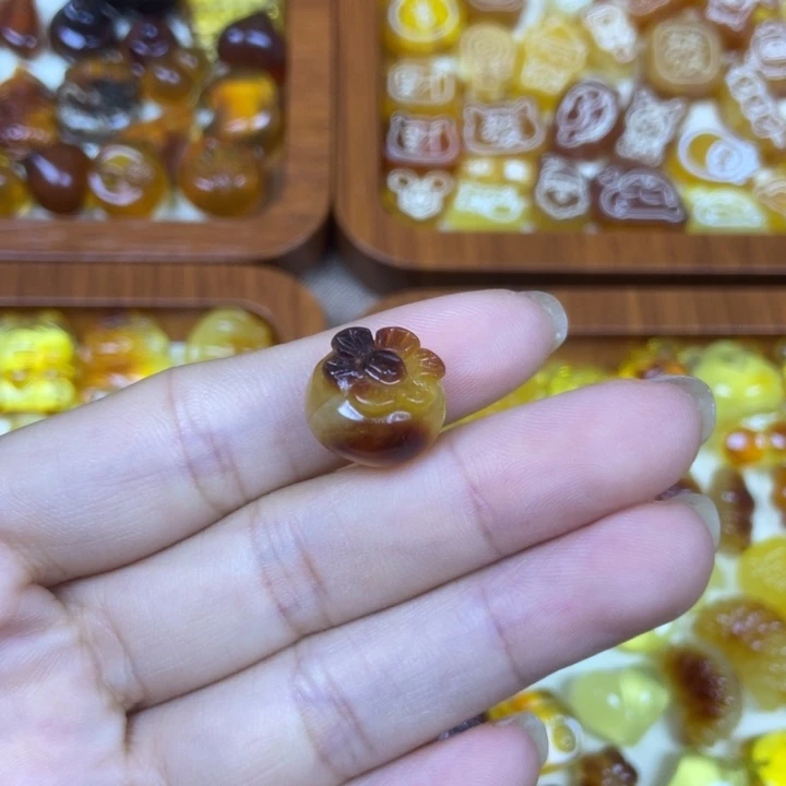 吊坠橄榄核柿子61